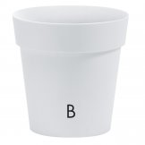 cover pot in plastic arkè white colour