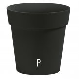 cover pot in plastic arkè slate colour
