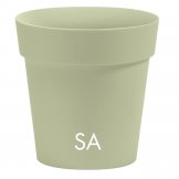 cover pot in plastic arkè sage colour