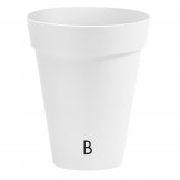vaso in plastica arkè slim colore bianco
