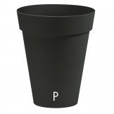 cover pot in plastic arkè slim slate colour