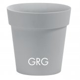 cover pot in plastic arkè grey colour