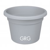 vaso in plastica premium colore grigio