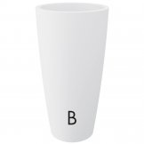 vaso in plastica style color bianco