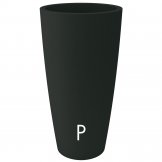 pot in plastic style slate colour