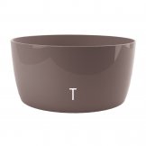 plastic bowl verve ciotola taupe colour