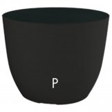 pot in plastic conca pure slate colour