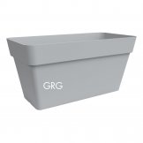 plastic planter box arké cassettone grey colour