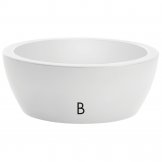 resin bowl thetis white colour