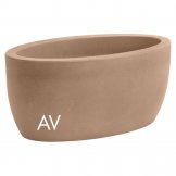 blumenkasten oval in polyethylen athena in farbe havana blumenkasten oval in polyethylen athena in farbe havana