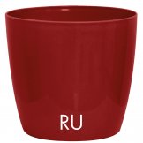 cover pot in plastic verve ruby colour