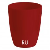 cover pot in plastic verve slim ruby colour