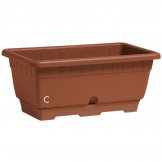 plastic window box patio terracotta colour plastic window box patio terracotta colour