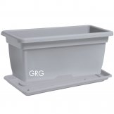 plastic planter box mega grey colour plastic planter box mega grey colour