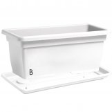 plastic planter box mega white colour plastic planter box mega white colour