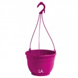 hanging plastic basket siena assemblato raspberry colour