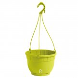 hanging basket siena assemlato en plastic couleur pistache